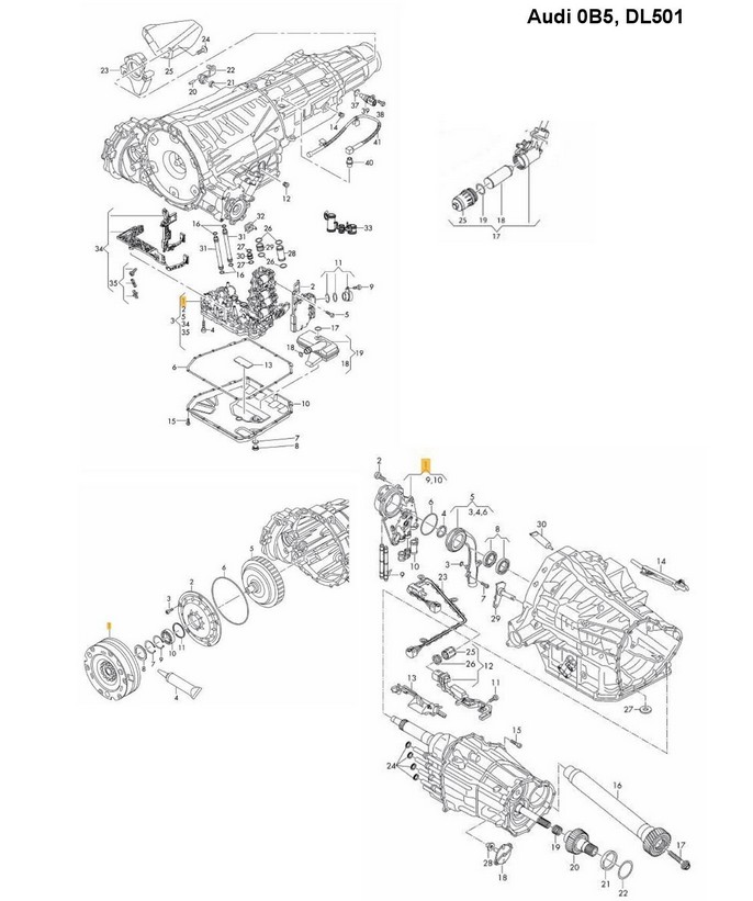 0b5,dl501,s-tronic audi