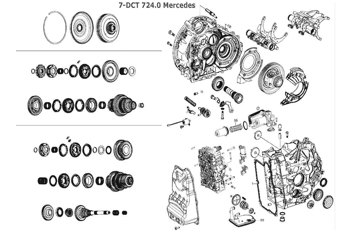 724.0 DCT Mercedes, K7A350, K7X350